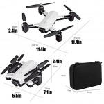 Gitdot Drones Photo pour Adultes Drones avec caméra pour débutants GPS 4k Pliant Quadcopter Drone HD Photographie aérienne Avion Hélicoptère télécommandé